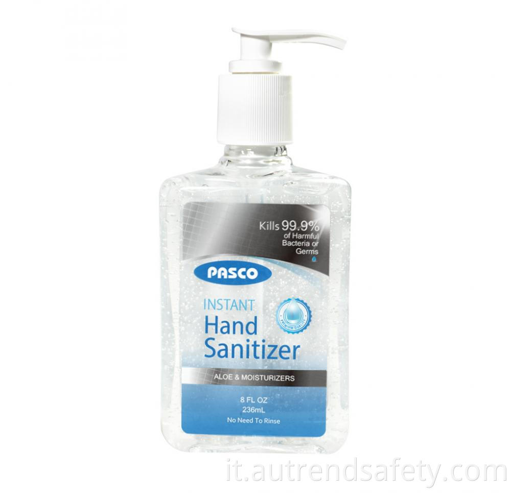 Manufacturer Instant Hand Sanitizer Hand Disinfectant Gel 8oz 236ml Kills 99 9 Germs With Fda Ce 2